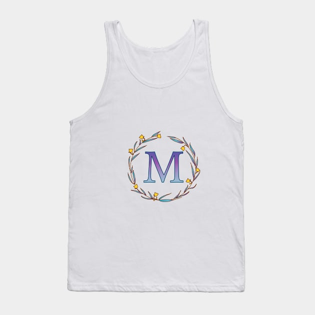 Monogram, letter M Tank Top by Slownessi